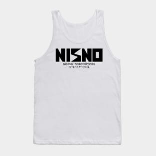 NISNO Initial D NISMO Old Logo Spoof Black Tank Top